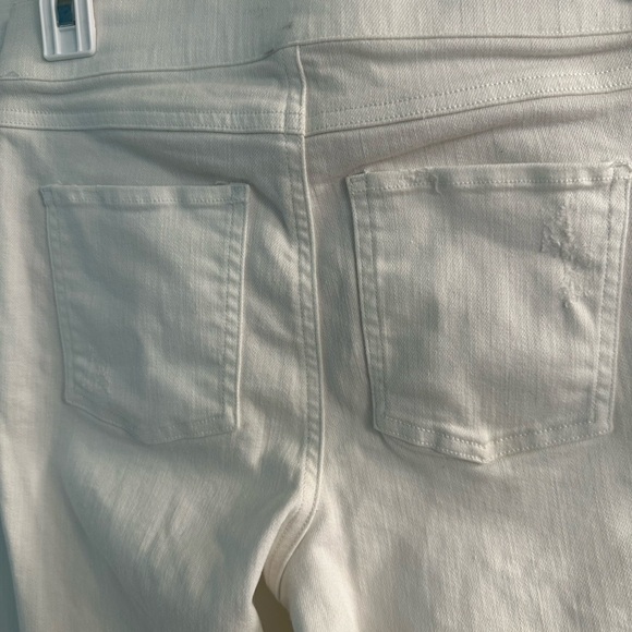 Spanx small white distressed jeans - Picture 3 of 9